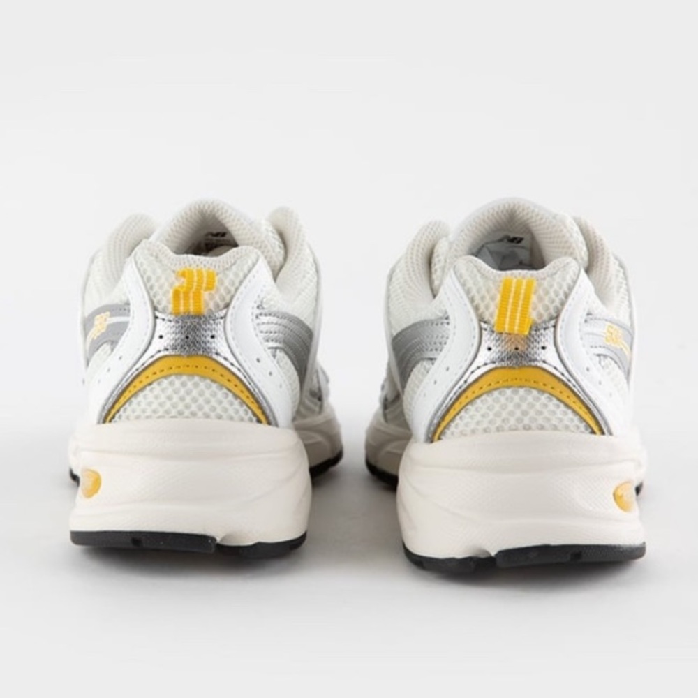 New Balance White and Yellow Women's Sneakers 0032 - Picture 4 of 15
